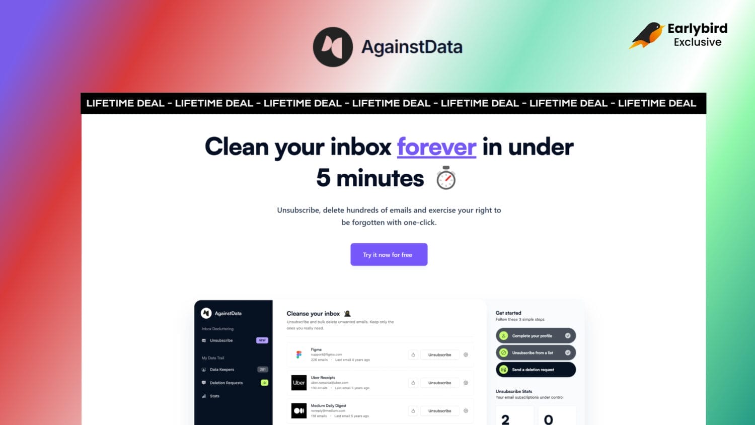 AgainstData Lifetime Deal AgainstData Lifetime Deal