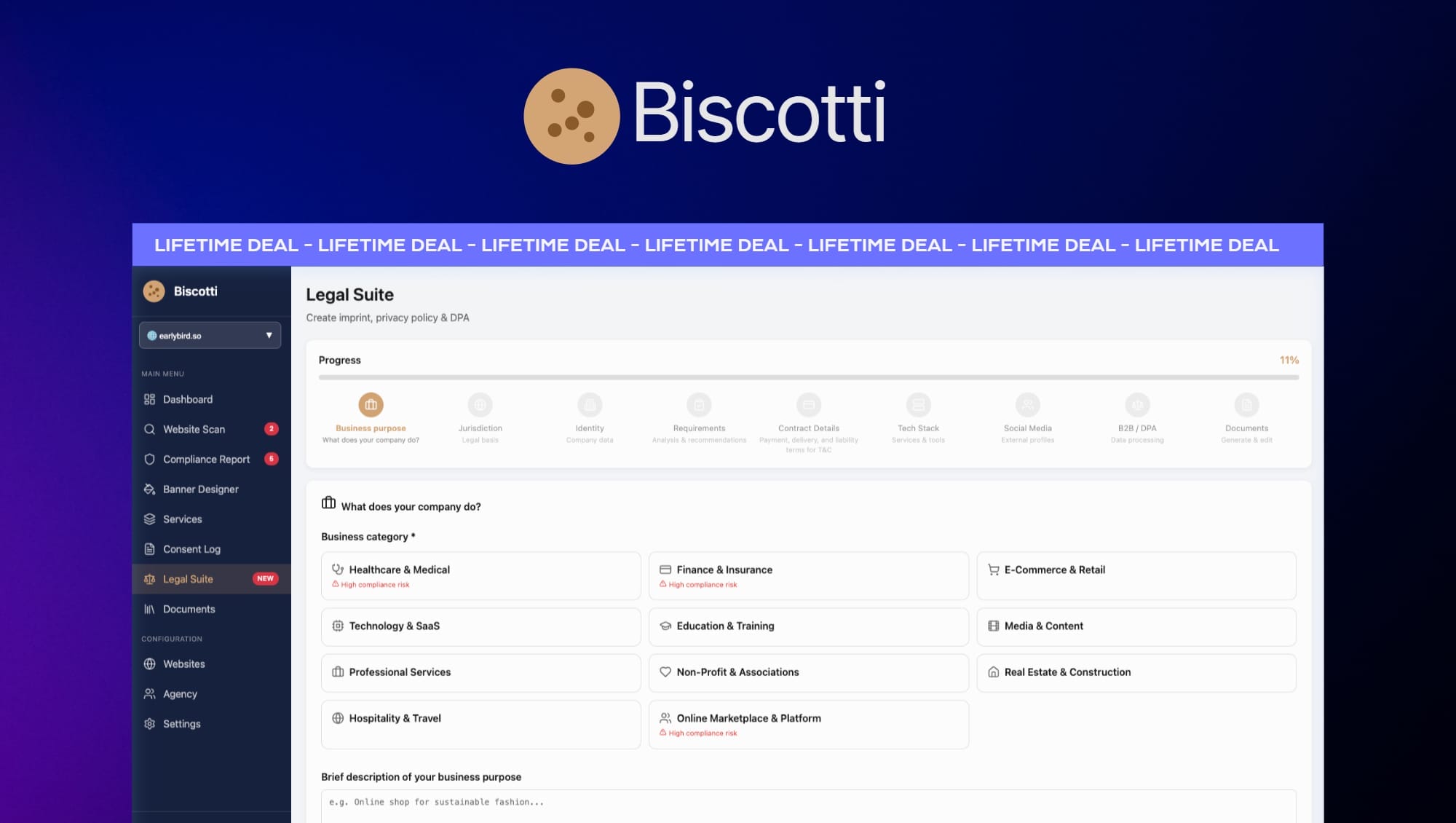 Biscotti Lifetime Deal