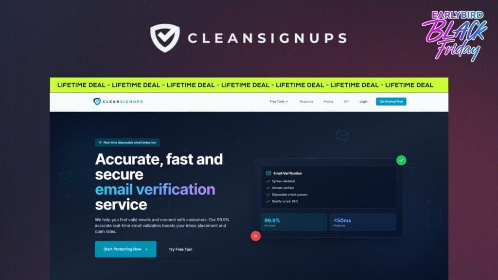 CleanSignUps Lifetime Deal