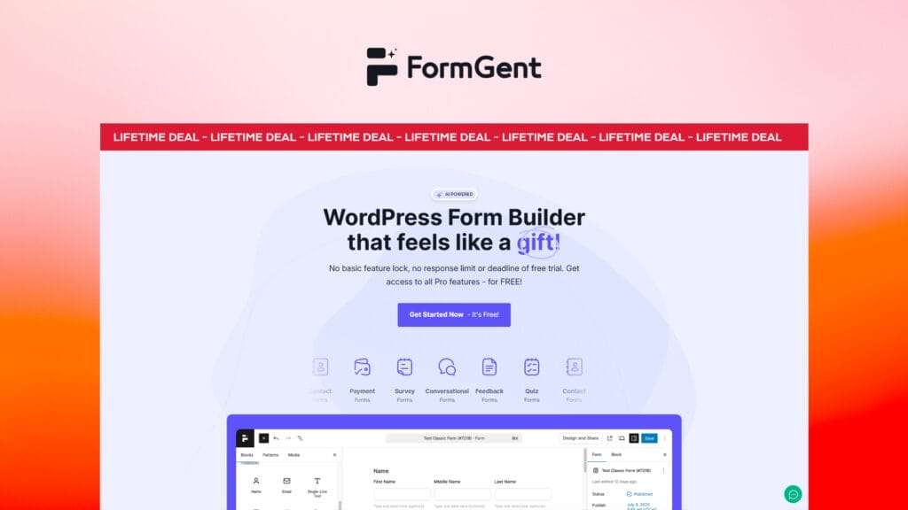 FormGent Lifetime Deal