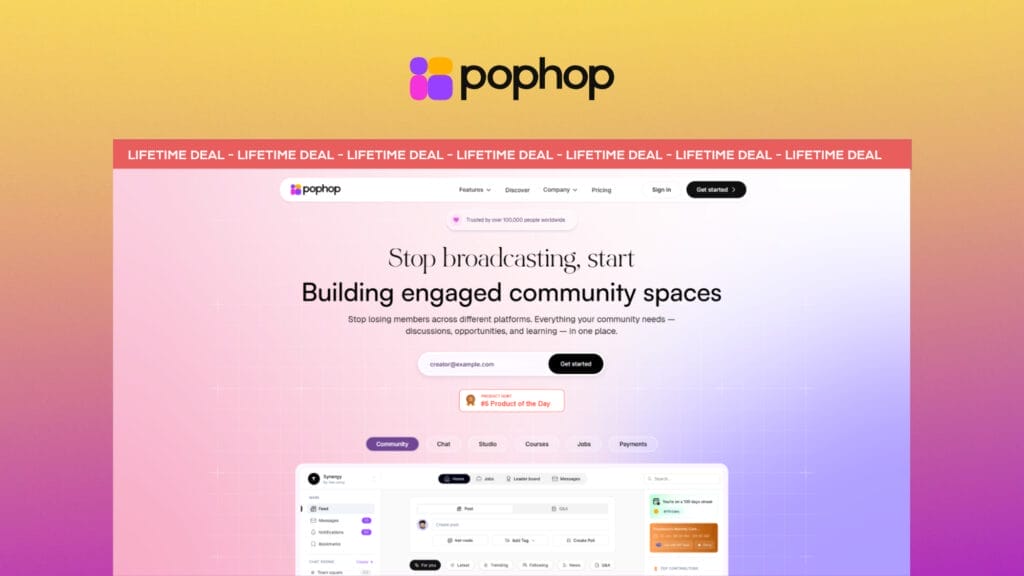 PopHop Lifetime Deal