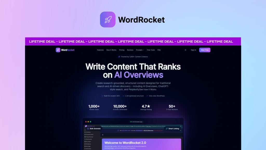WordRocket Lifetime deal