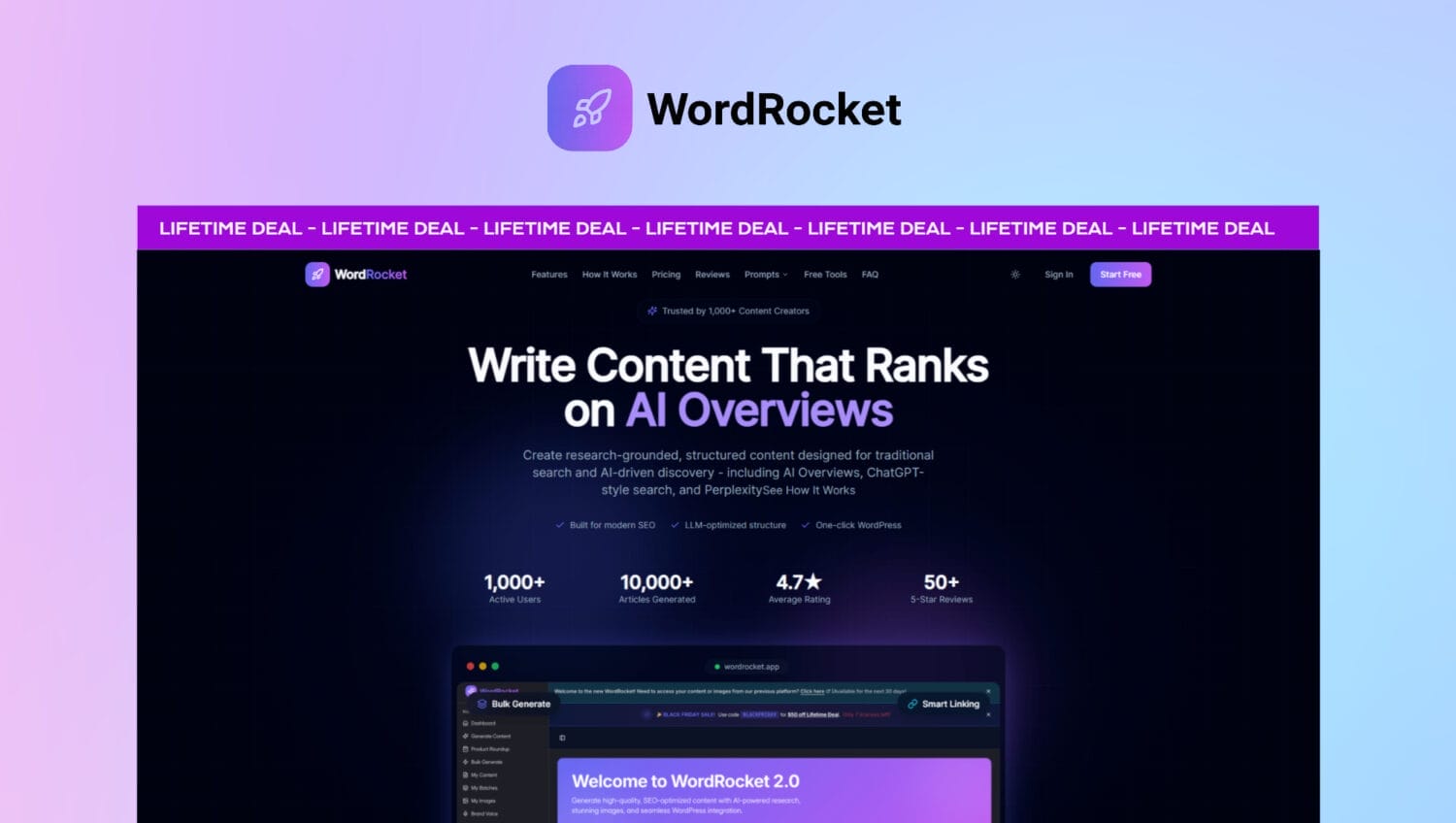 WordRocket Lifetime deal
